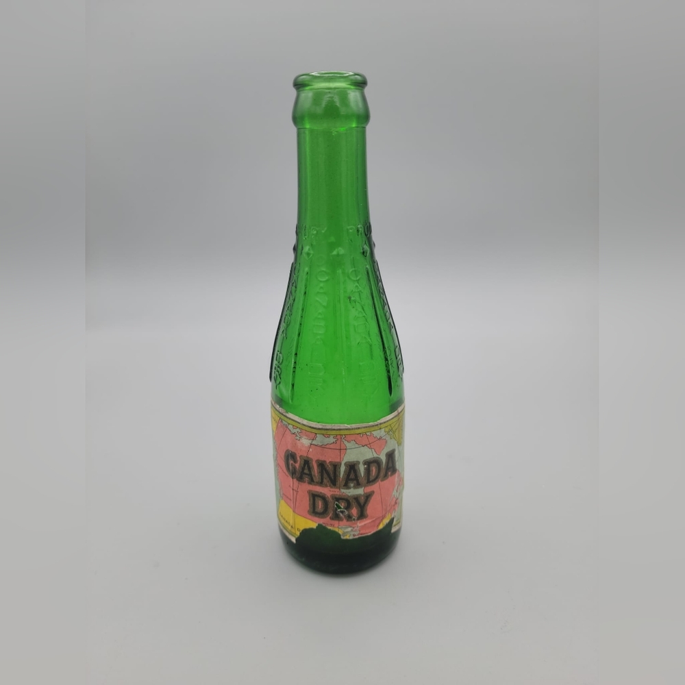 Vintage Embossed Canada Dry  bottle